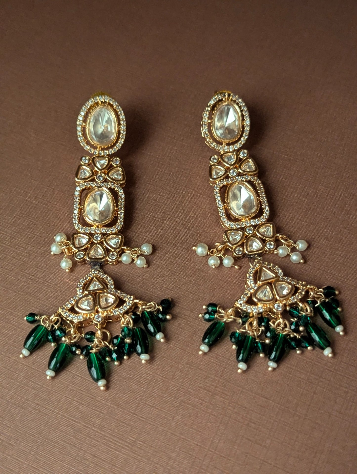 Green Drop Polki Choker Set