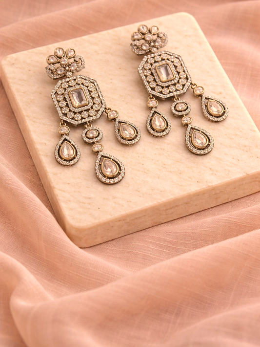 Polki Chandelier Earrings